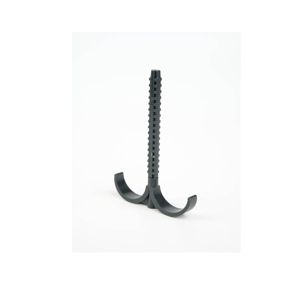 Двойной крюк Рехау с дюбелем для 2-х труб (12573883002)